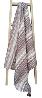 OLIVIA ROCCO Mia Bohemian Throw Blanket Tribal Striped Pattern Tasselled Edges for Sofas and Beds