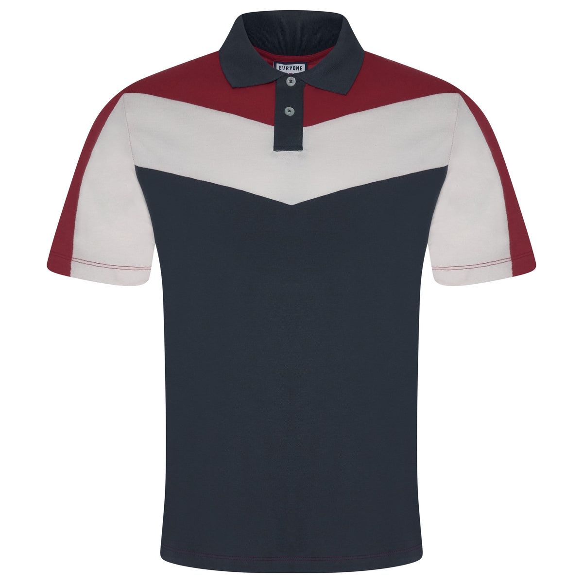 Evryone Contrast Stripe Polo Shirt