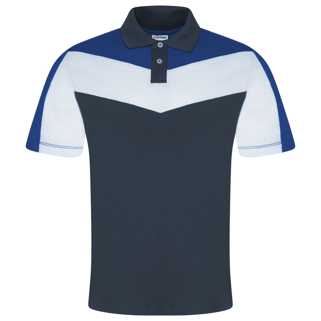 Evryone Contrast Stripe Polo Shirt