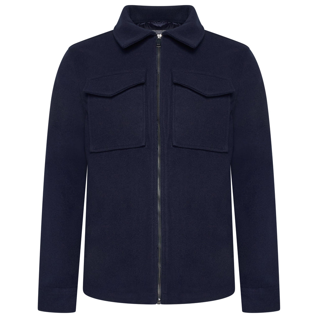 Brushed Winter Jacket with Pockets