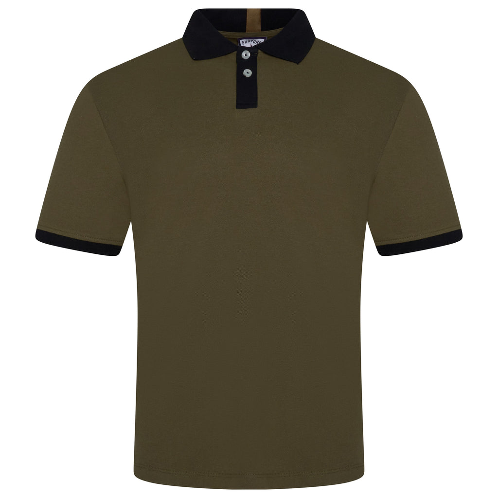 Evryone Contrast Collar Polo Shirt