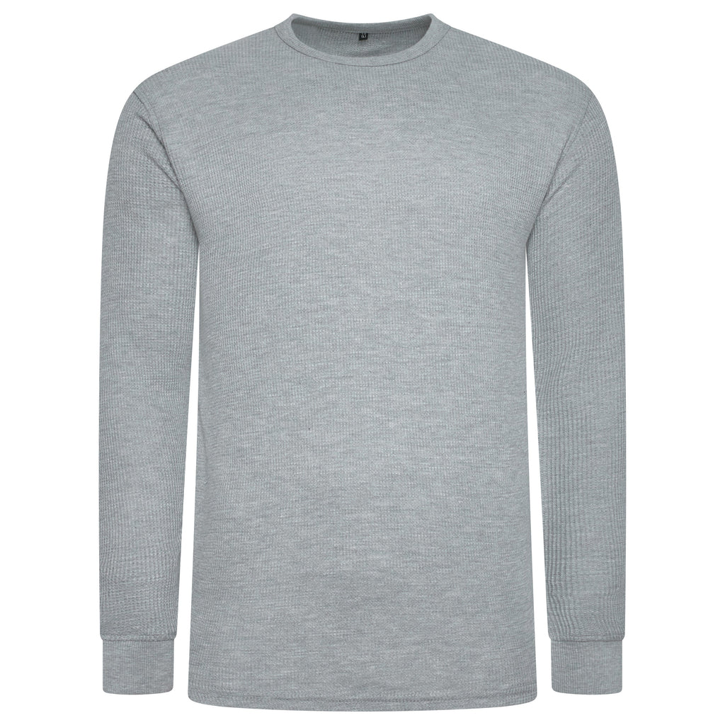 One Brand Crew Neck Waffle Knit T-Shirt