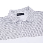Island Green Dash Print Golf Sport Polo Shirt