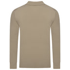 Contempo Half Zip Stretch Ribbed Polo Jumper