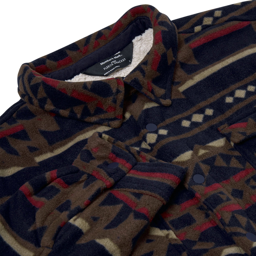 Member's Mark Sherpa Fleece Shacket Overshirt