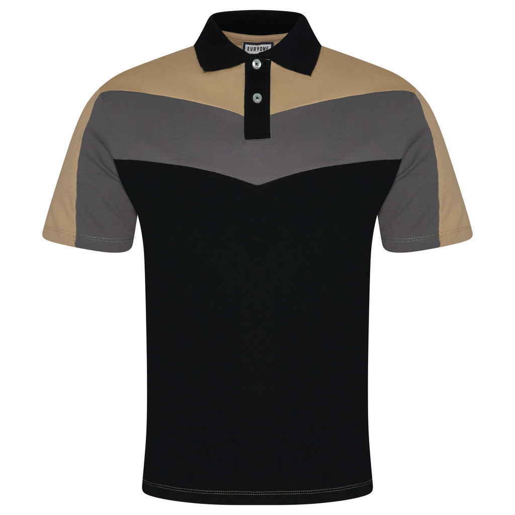Evryone Contrast Stripe Polo Shirt