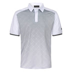 Island Green Geometric Print Golf Sport Polo Shirt