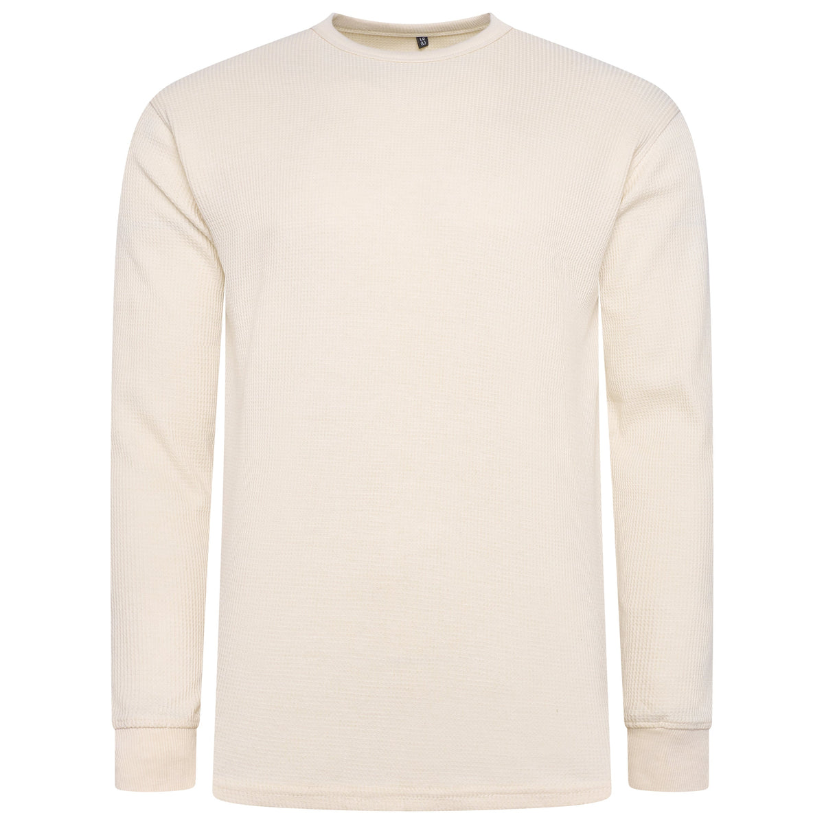 One Brand Crew Neck Waffle Knit T-Shirt
