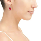 Poppy Earrings Oval Drop
