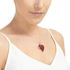 Poppy Heart Large Pendant Necklace