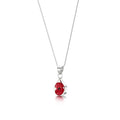 Poppy Teardrop Pendant Necklace