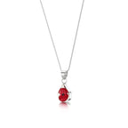 Poppy Teardrop Pendant Necklace