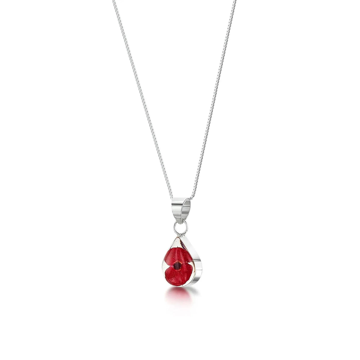 Poppy Teardrop Pendant Necklace