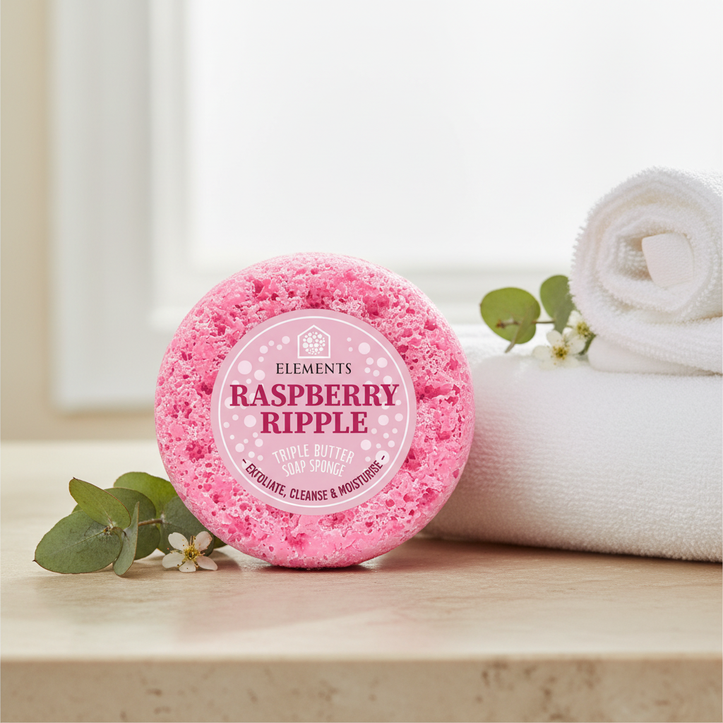 Raspberry Ripple Soap Sponge