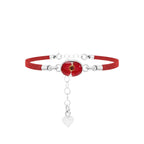 Poppy Oval Bracelet Vegan Suede