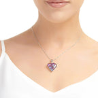 Purple Haze Heart Pendant Necklace