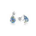 Forget-Me-Not Teardrop Stud Earrings