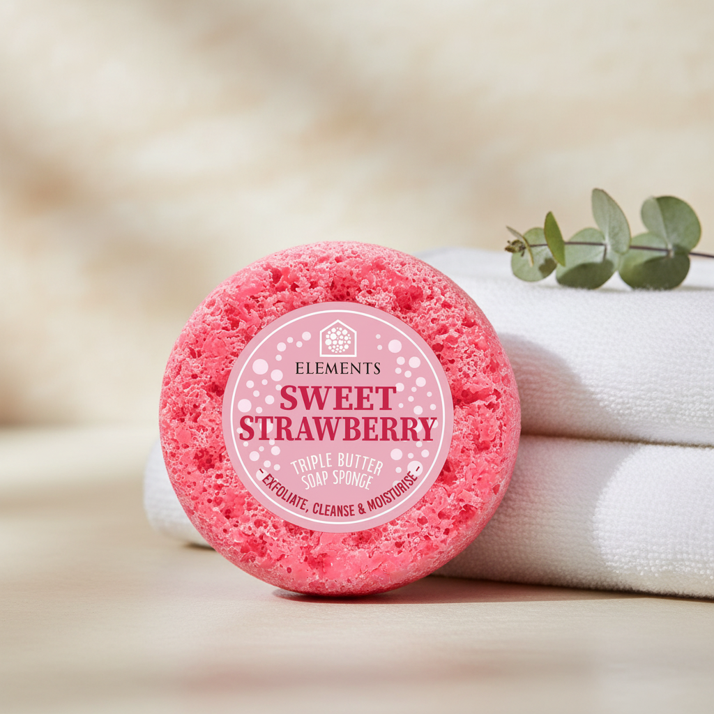 Sweet Strawberry Soap Sponge