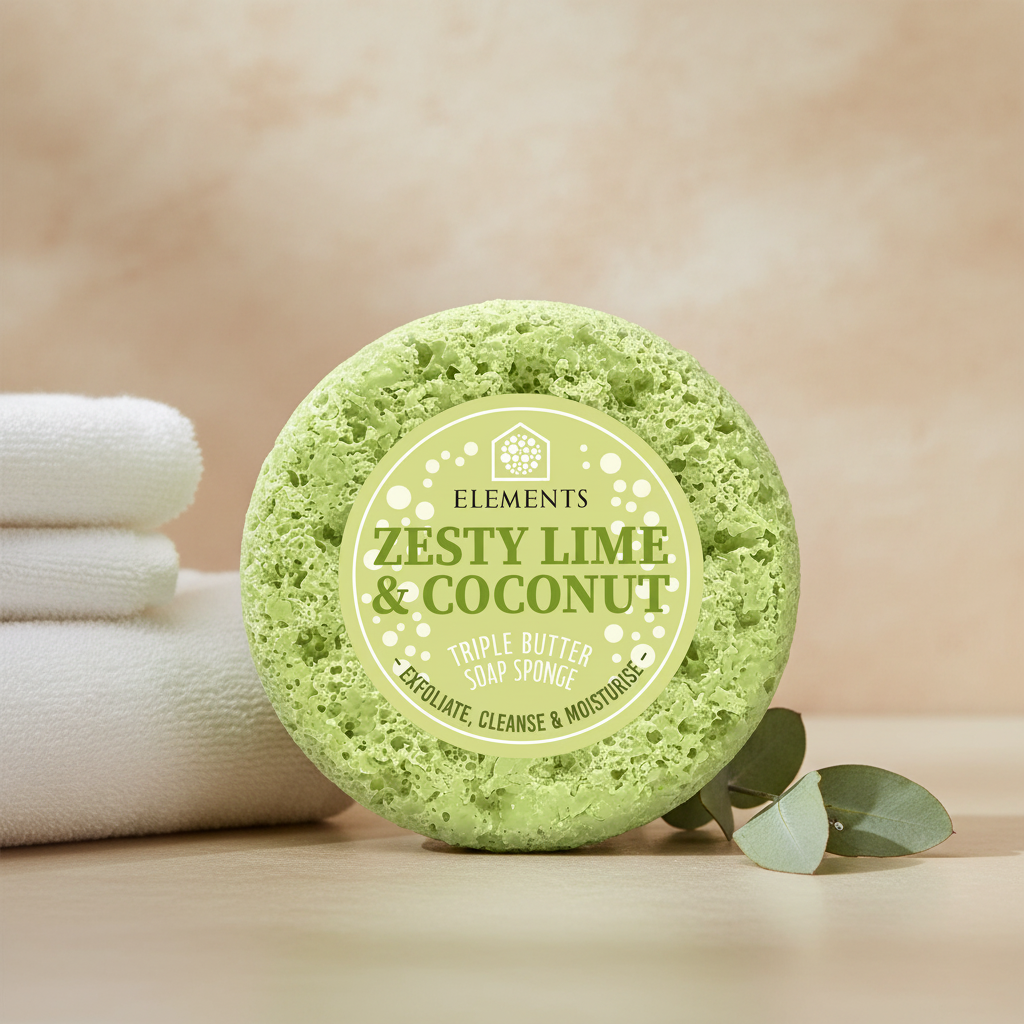 Zesty Lime & Coconut Soap Sponge