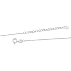 Mixed Flower Silver Treble Clef Pendant Necklace
